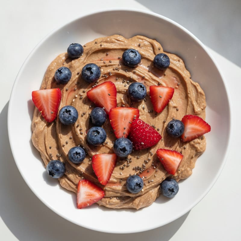 Greek Yogurt Protein Pudding with Berries