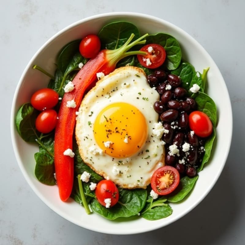 Protein-Packed Veggie and Egg White Scramble Bowl