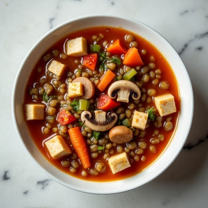 Hearty Mushroom and Vegetable Red Wine Stew