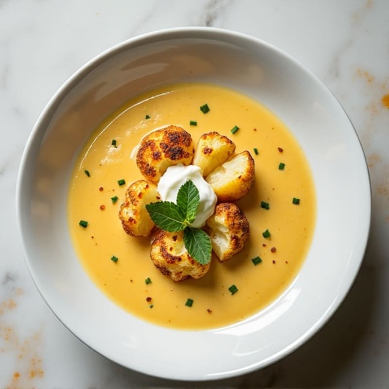 Creamy Roasted Cauliflower Potato Soup