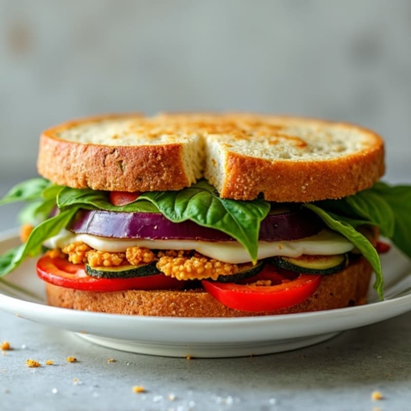 Crispy Herb-Roasted Veggie Panini