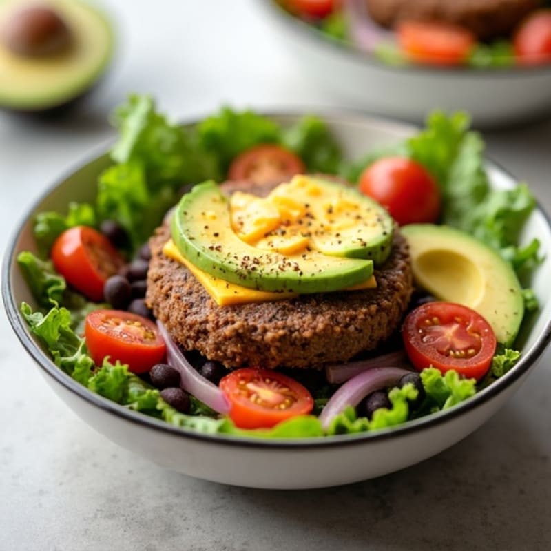 Lean Beef Cheeseburger Bowl with Crisp Greens