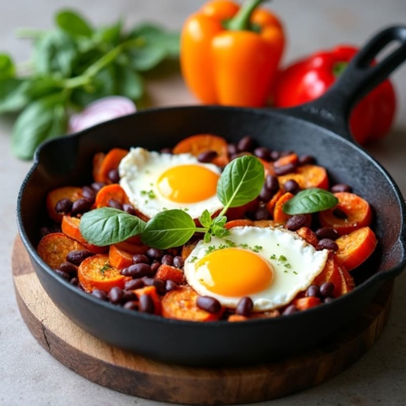 Crispy Sweet Potato and Egg Skillet
