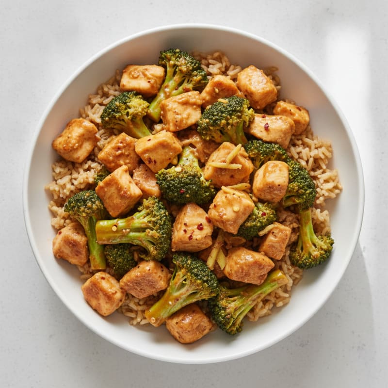 Peanut Chicken and Broccoli Stir-Fry