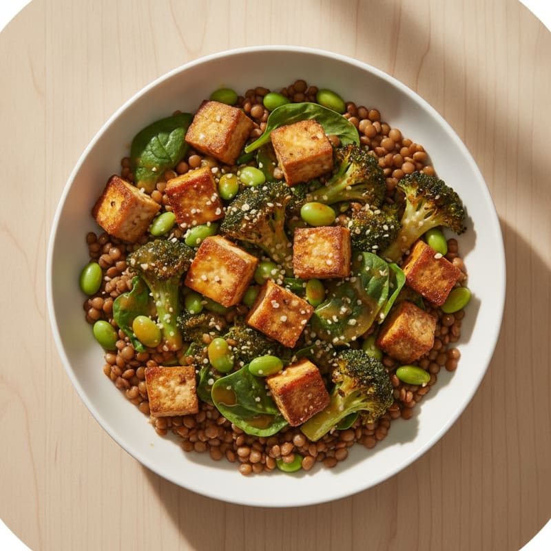 Lentil and Vegetable Protein Power Bowl