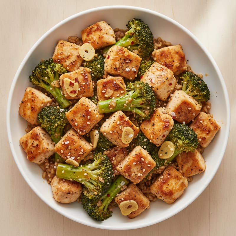 Garlic Chicken and Broccoli Stir-Fry