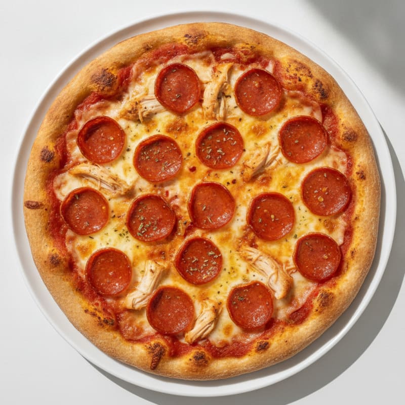 Classic Pepperoni Pizza with Mozzarella