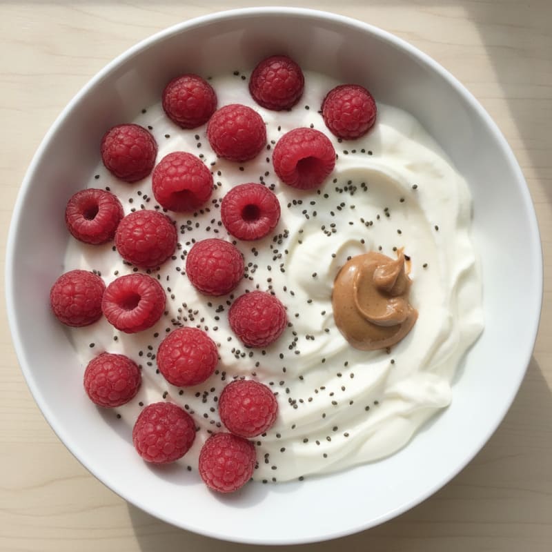 Silky Greek Yogurt Protein Pudding with Berries