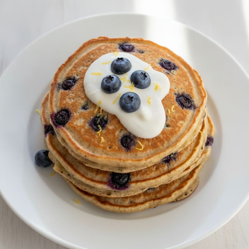 Blueberry Lemon Ricotta Pancakes