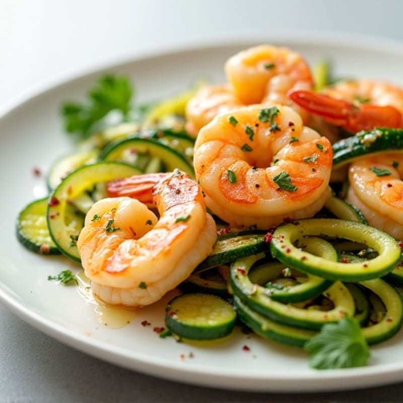 Healthy Shrimp Scampi with Zucchini Noodles