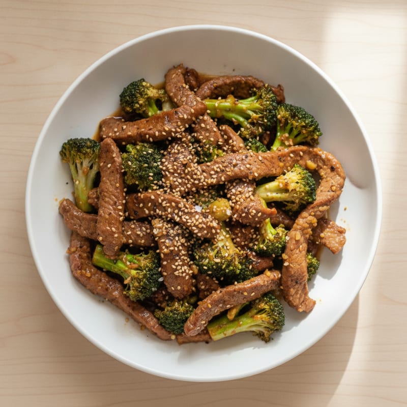 Sesame Beef and Broccoli Stir-Fry