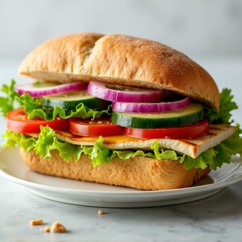 Lean Turkey and Fresh Veggie Whole Grain Sub