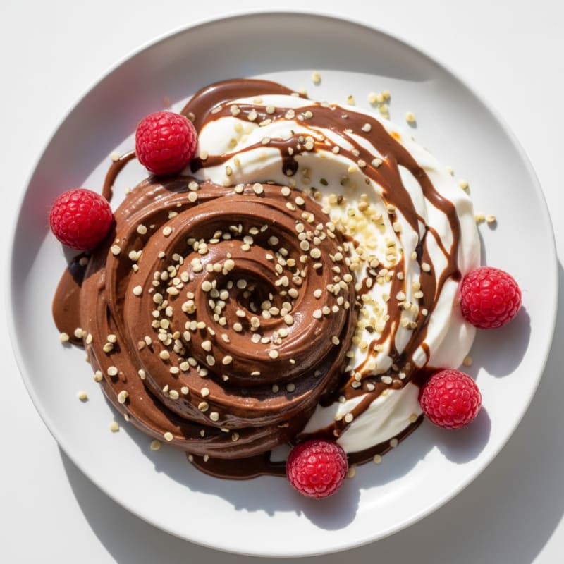 Silky Chocolate Protein Pudding with Greek Yogurt