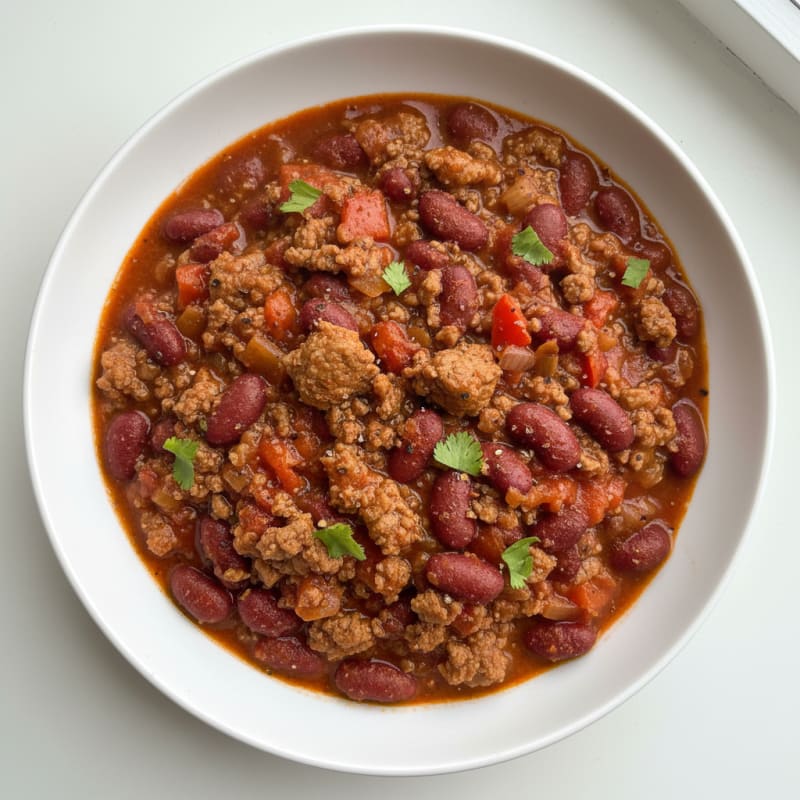 Smoky Ground Beef and Bean Chili