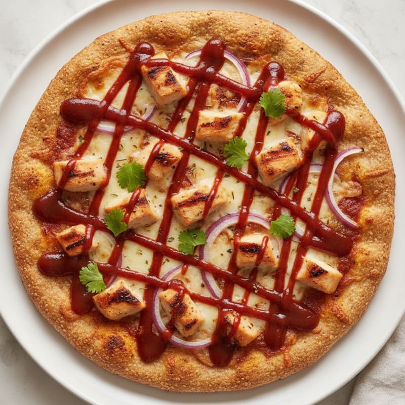 High-Protein BBQ Chicken Pizza