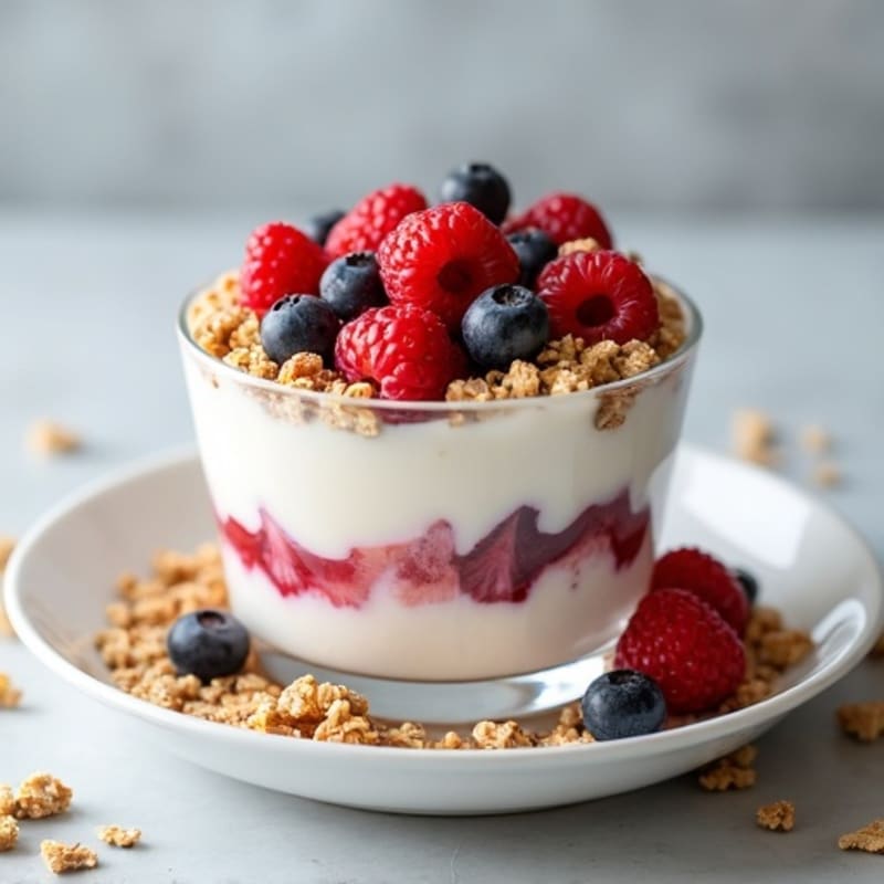 Creamy Greek Yogurt Protein Parfait with Mixed Berries