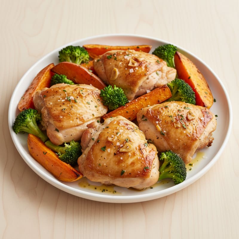 Garlic-Herb Roasted Chicken Thighs