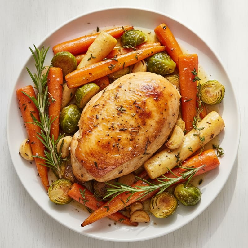 Herb-Roasted Chicken with Root Vegetables