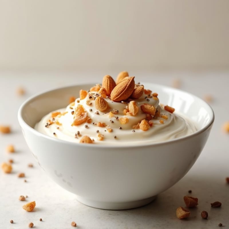 Greek Yogurt with Chia Seeds, Almond Butter, and Whey Protein