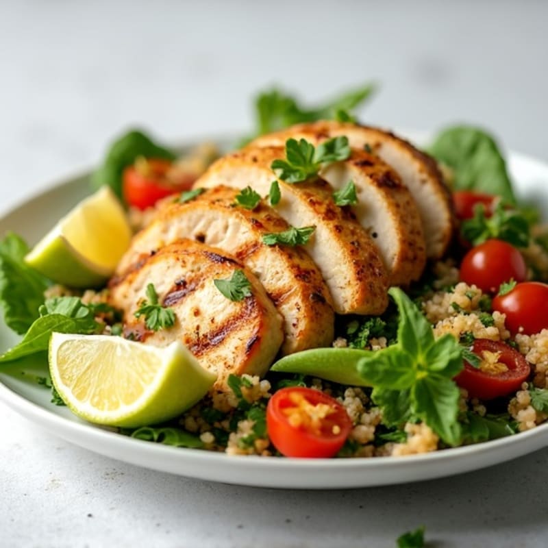 Grilled Chicken and Quinoa Chopped Salad