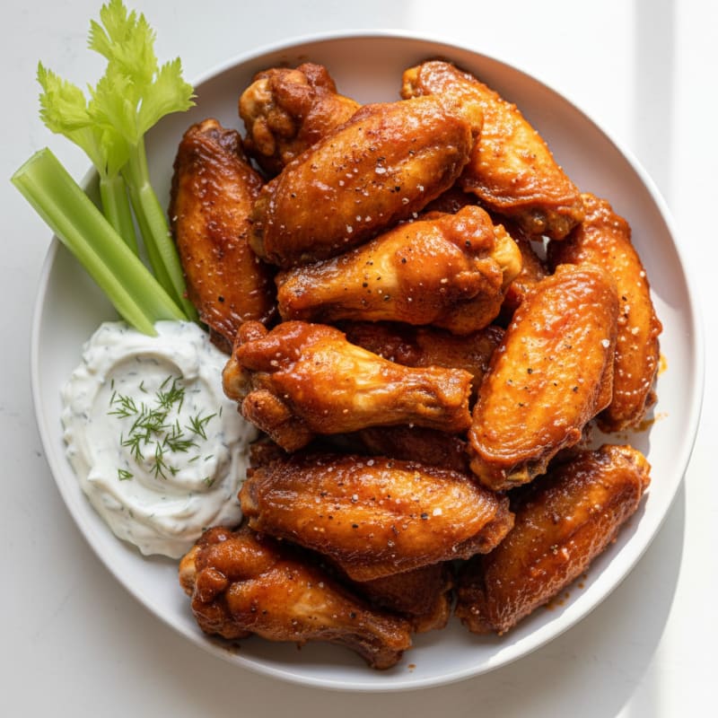 Crispy Chipotle BBQ Chicken Wings