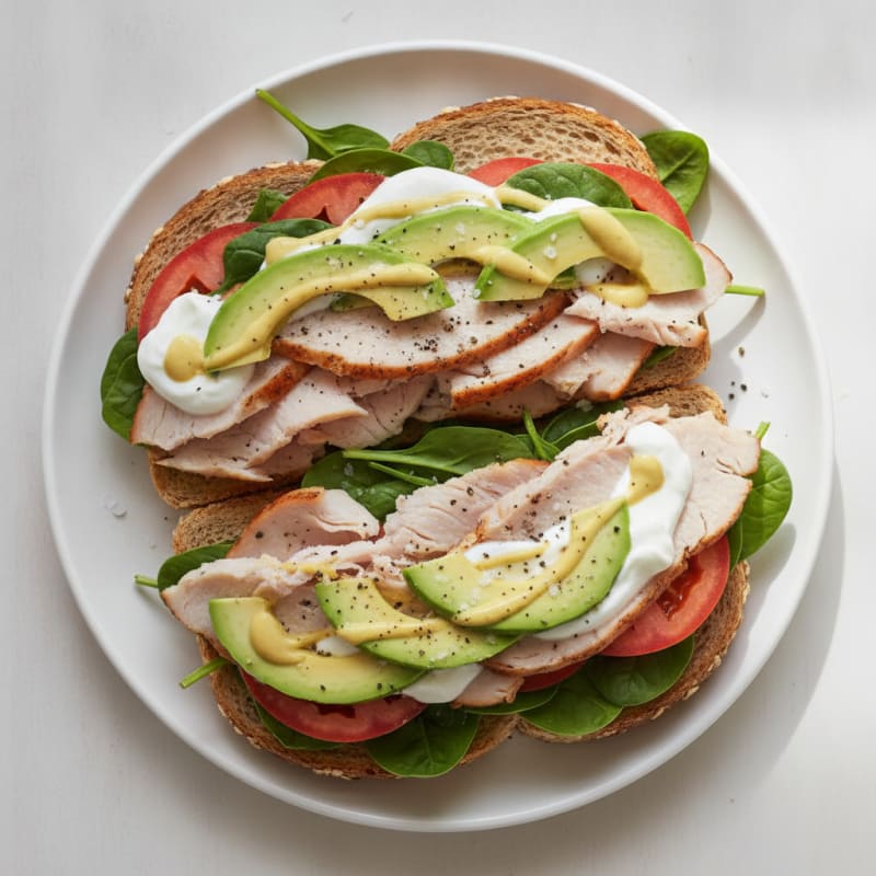 Loaded Turkey and Avocado Sandwich
