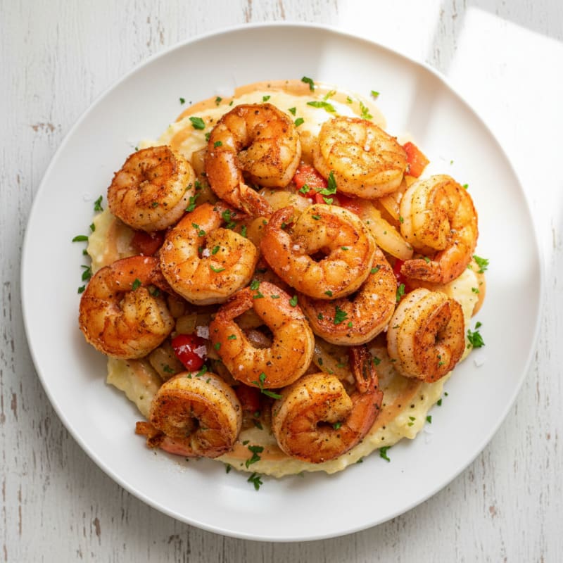 Cajun Shrimp with Creamy Grits