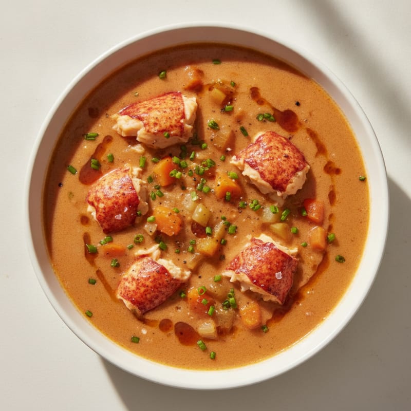 Rich Lobster Bisque with Sherry