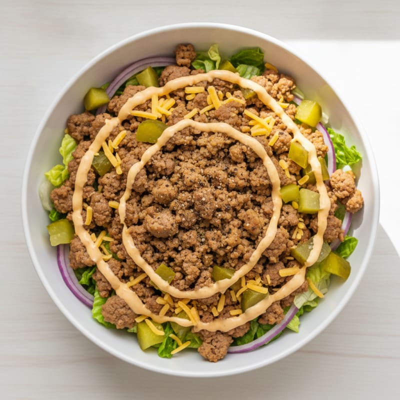 Big Mac Style Burger Bowl