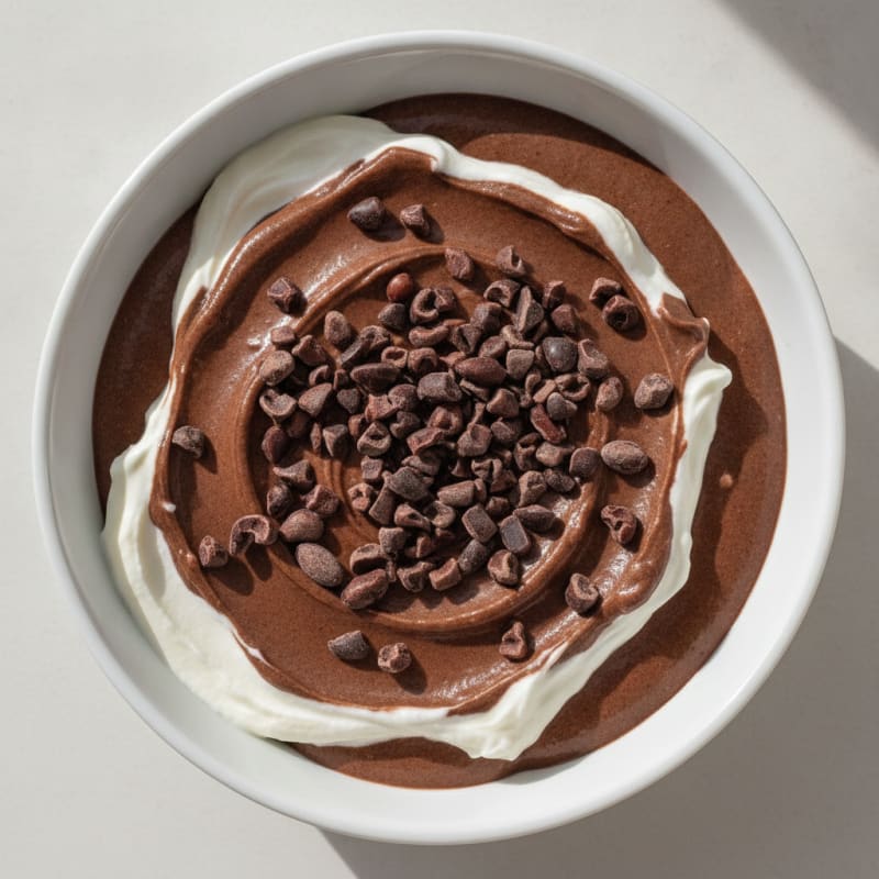 Silky Chocolate Protein Pudding with Greek Yogurt