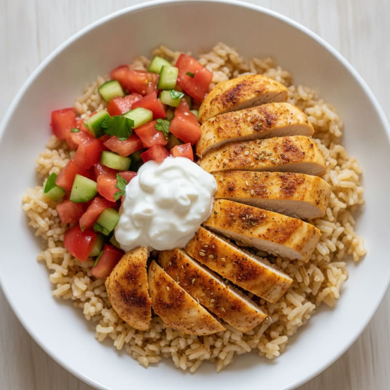 Chicken Shawarma Rice Bowl