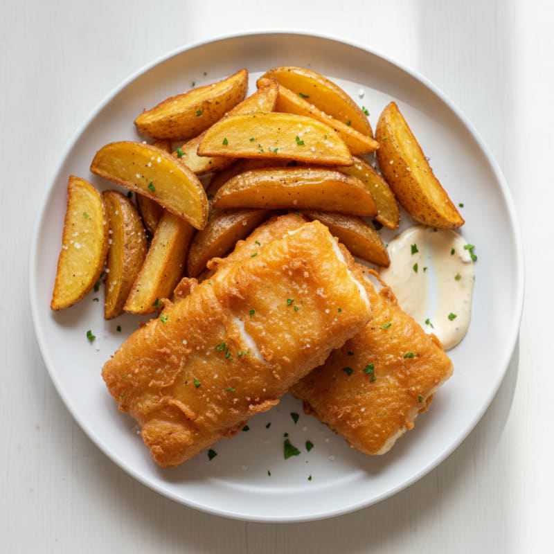 Classic Beer-Battered Fish and Chips