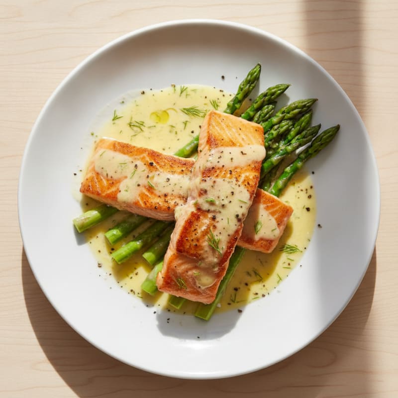 Pan-Seared Salmon with Lemon-Dill Sauce