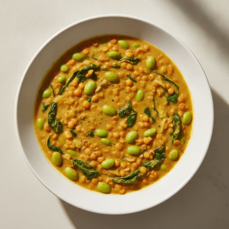 Lentil and Vegetable Curry Bowl