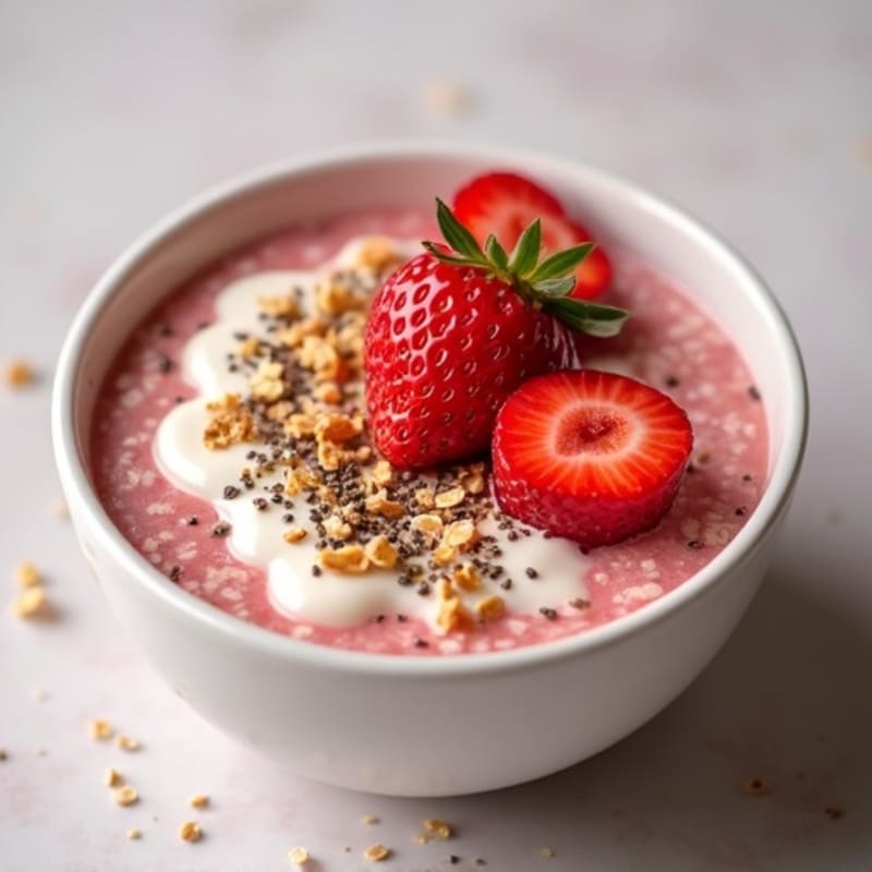 Strawberry Shortcake Overnight Oats