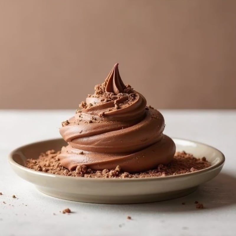Silky Chocolate Protein Mousse with Almond Butter