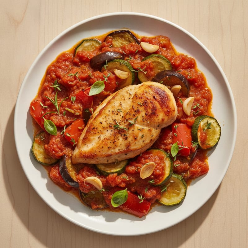 Roasted Vegetable Ratatouille with Herbs