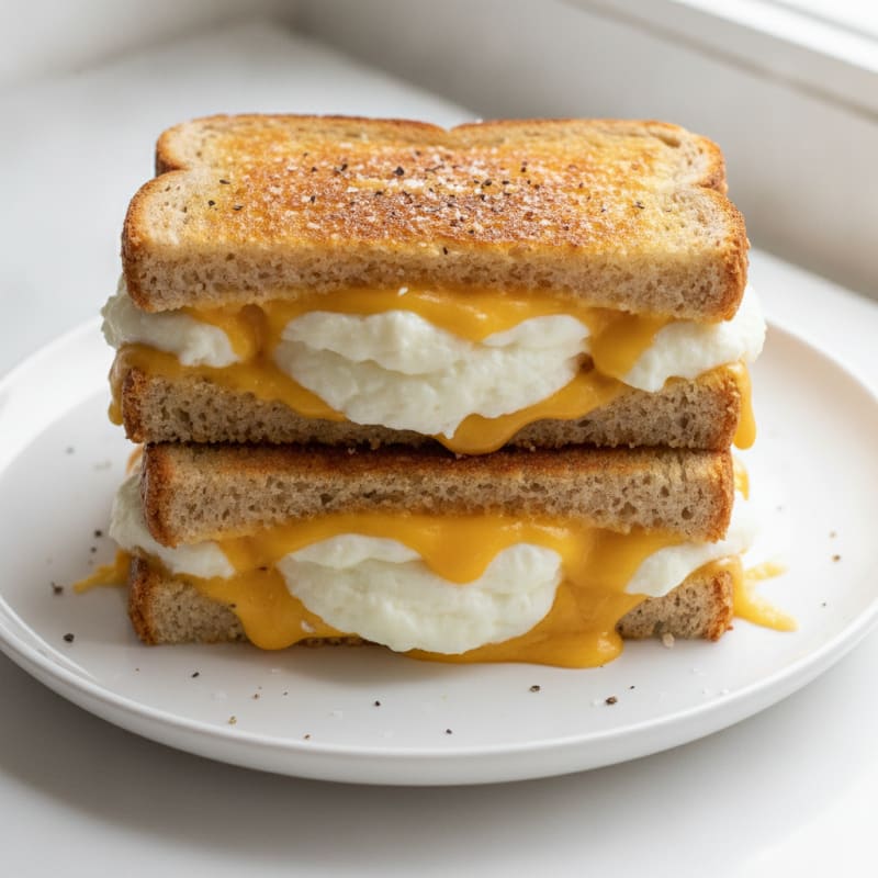 Triple-Decker Grilled Cheese Sandwich
