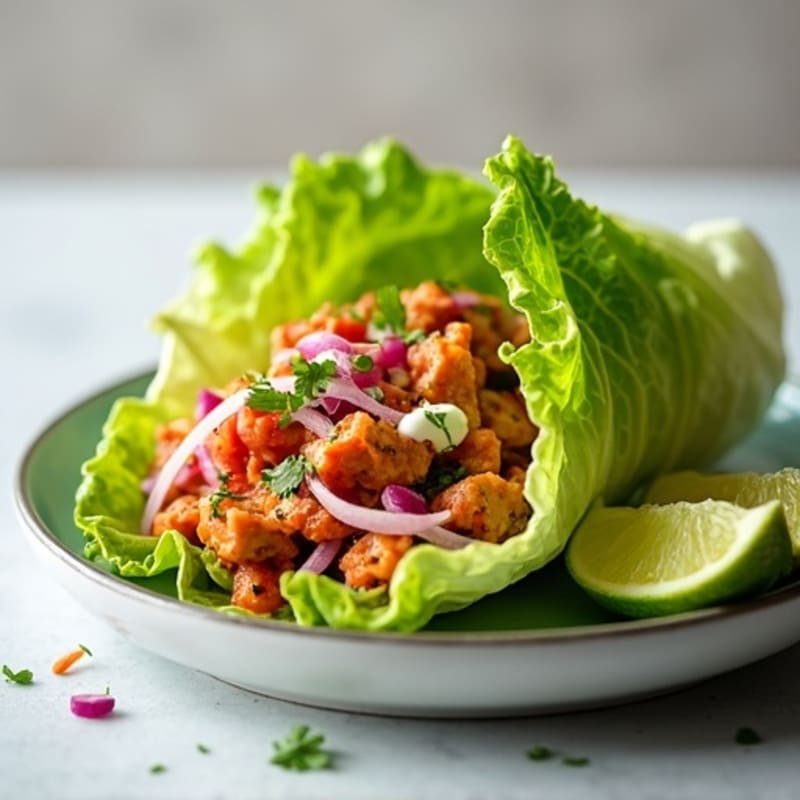 Spicy Sriracha Tuna Lettuce Wrap