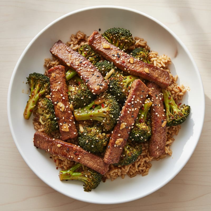 Sesame Beef & Broccoli Stir-Fry