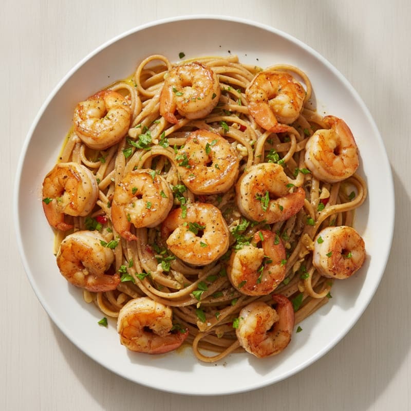 Garlic Shrimp Scampi with Linguine