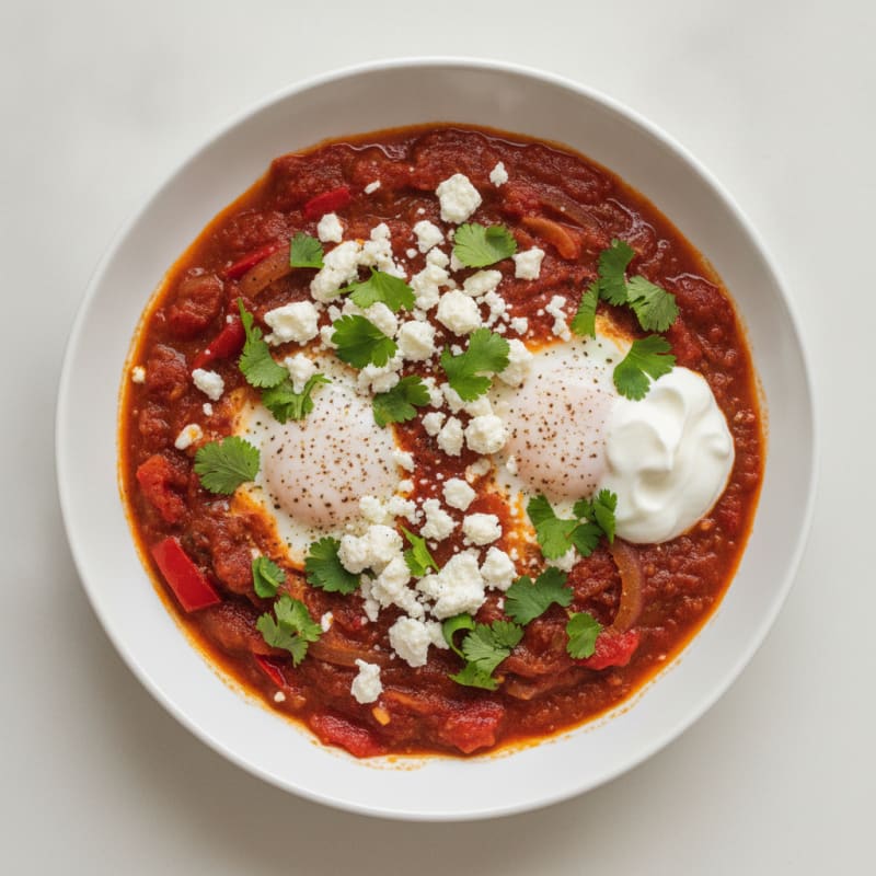 Authentic Shakshuka with Feta and Herbs