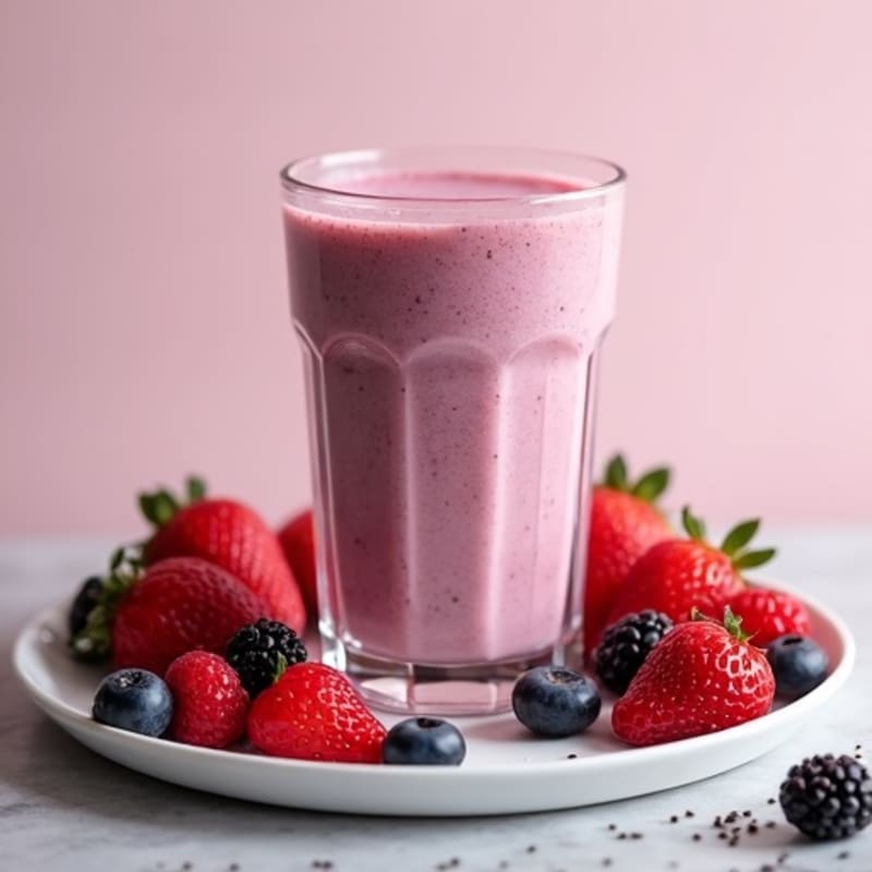 Creamy Berry Protein Smoothie