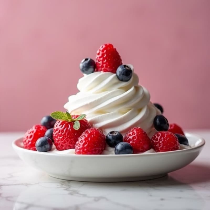 Silky Greek Yogurt Protein Mousse with Berries