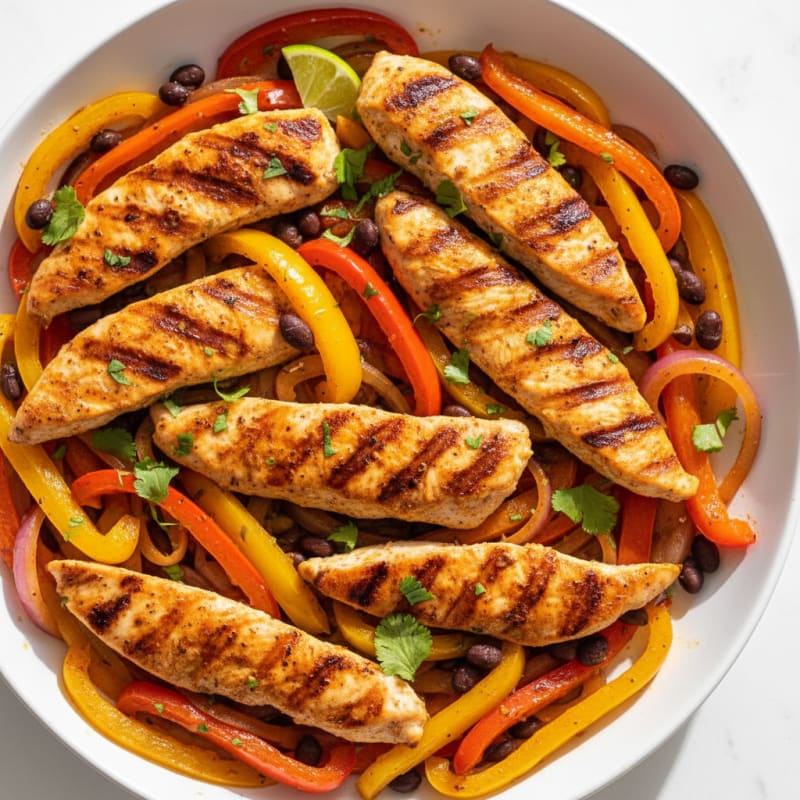 Zesty Grilled Chicken Fajita Skillet