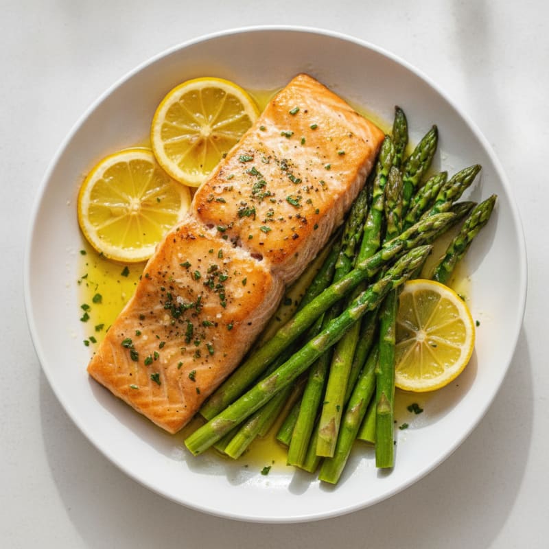 Lemon-Herb Roasted Salmon with Asparagus