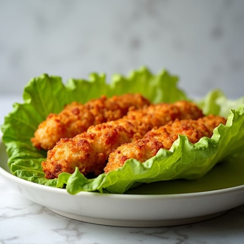 Crispy Buffalo Chicken Lettuce Wrap