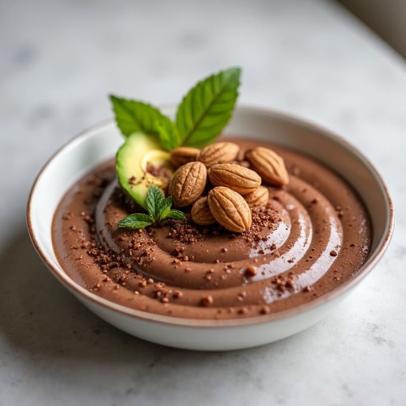 Silky Chocolate Protein Pudding with Chia Seeds
