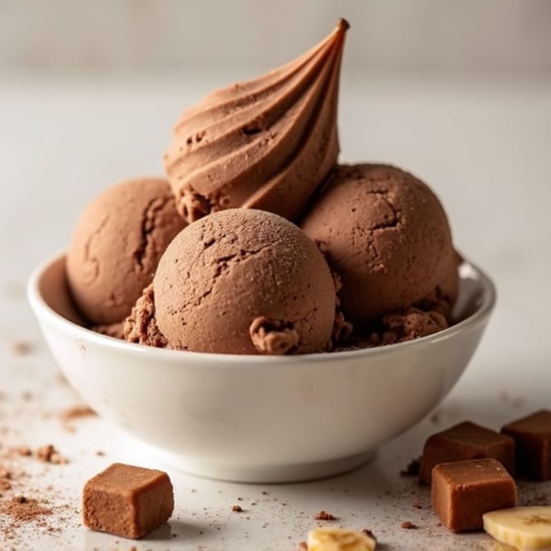 Creamy High-Protein Chocolate Ice Cream