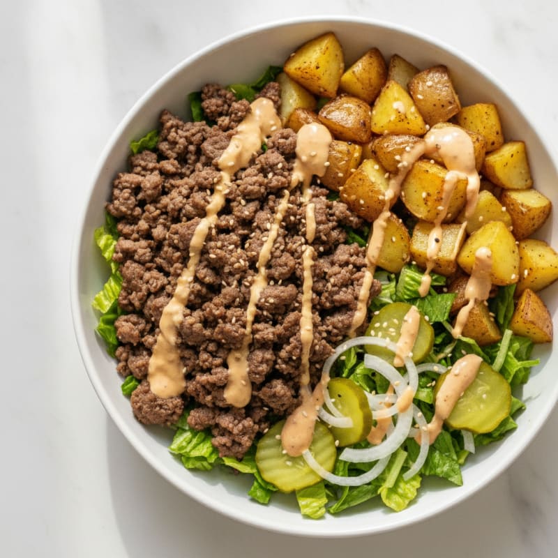 Big Mac Protein Bowl